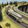 American Flyer  S Gauge 356 Silver Bullet Train & 655 Passenger Cars Set