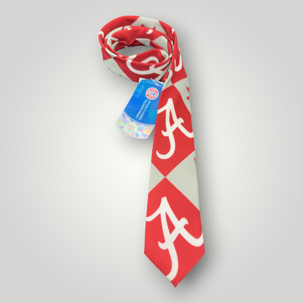FOCO NCAA Alabama Patches Printed Neck Tie Crimson Tide UA