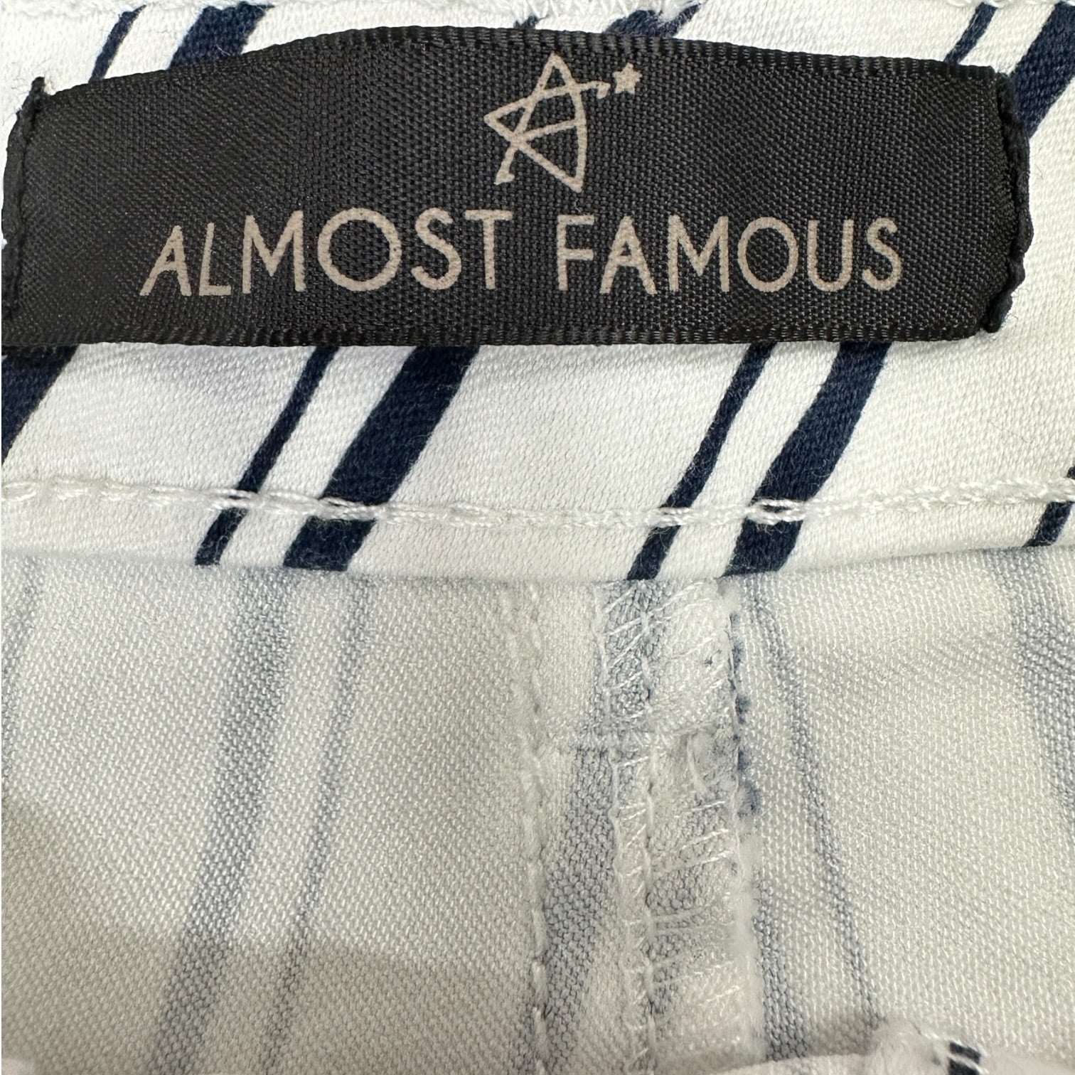 Almost Famous High-Rise Striped Chino Shorts Size 5