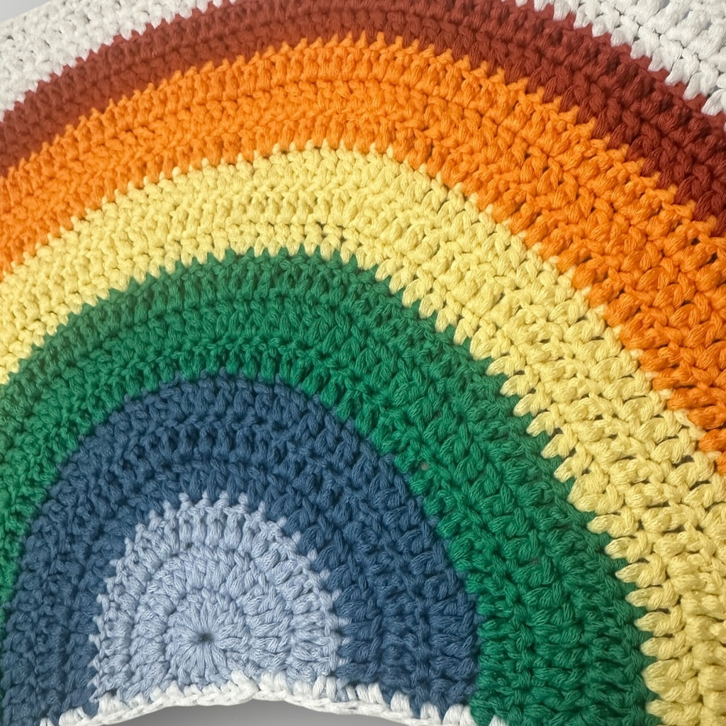 Women's SHEIN Rainbow Crochet Halter Crop Top 0XL White