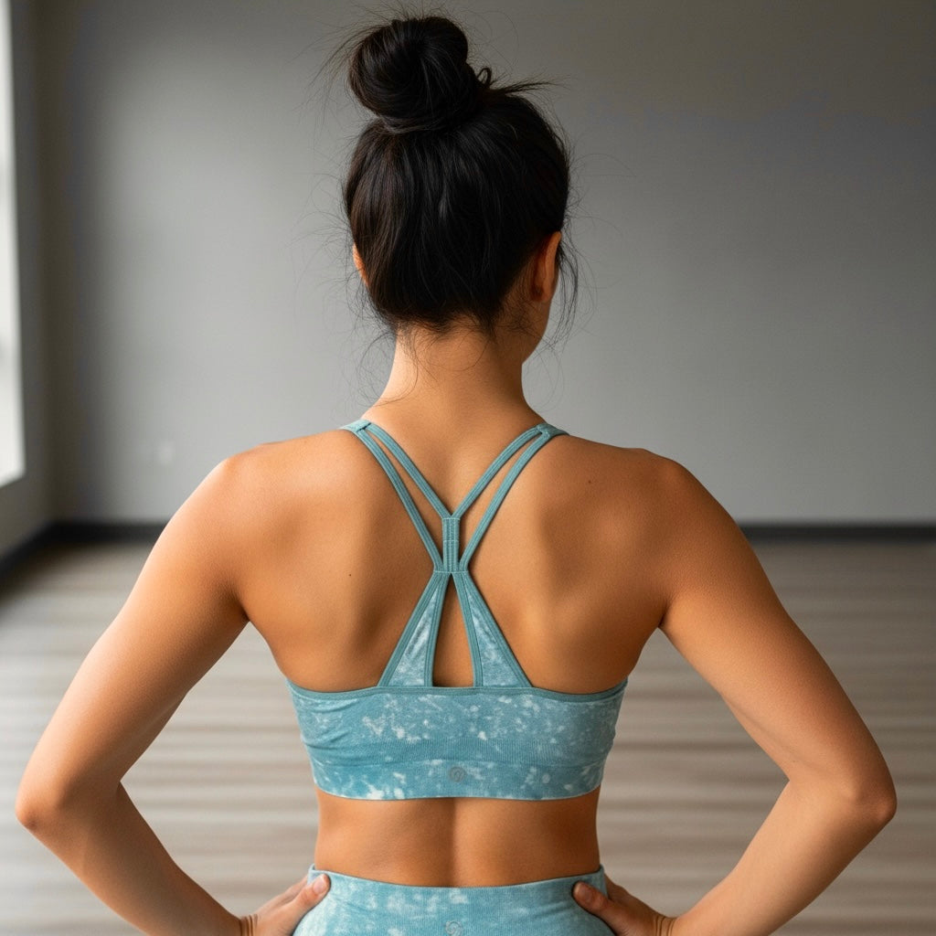 Champion C9 Seamless Snow Wash Cami Sports Bra Amazing Aqua Size XXL