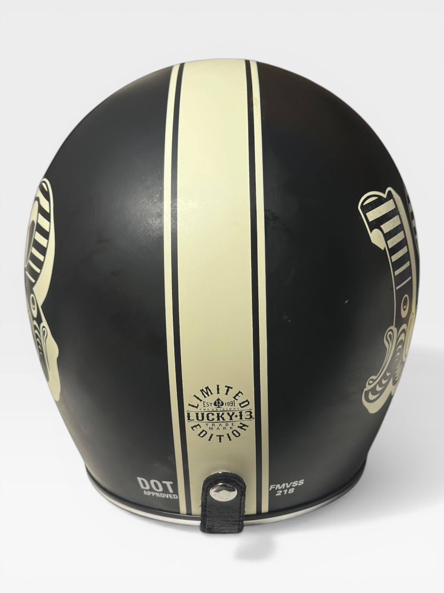 The Original Lucky 13 Open-Face Motorcycle Helmet Limited Edition Size XL
