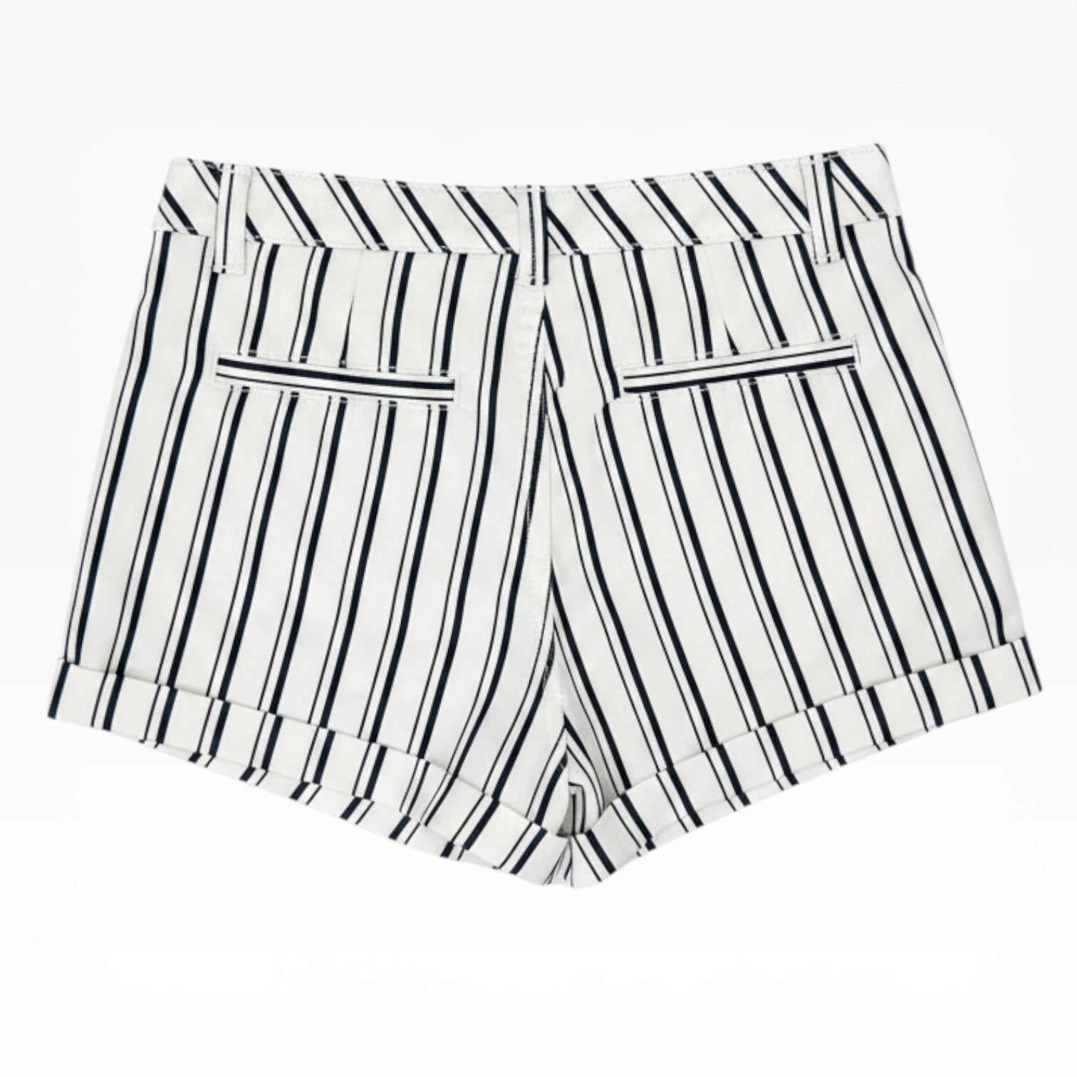 Almost Famous High-Rise Striped Chino Shorts Size 5