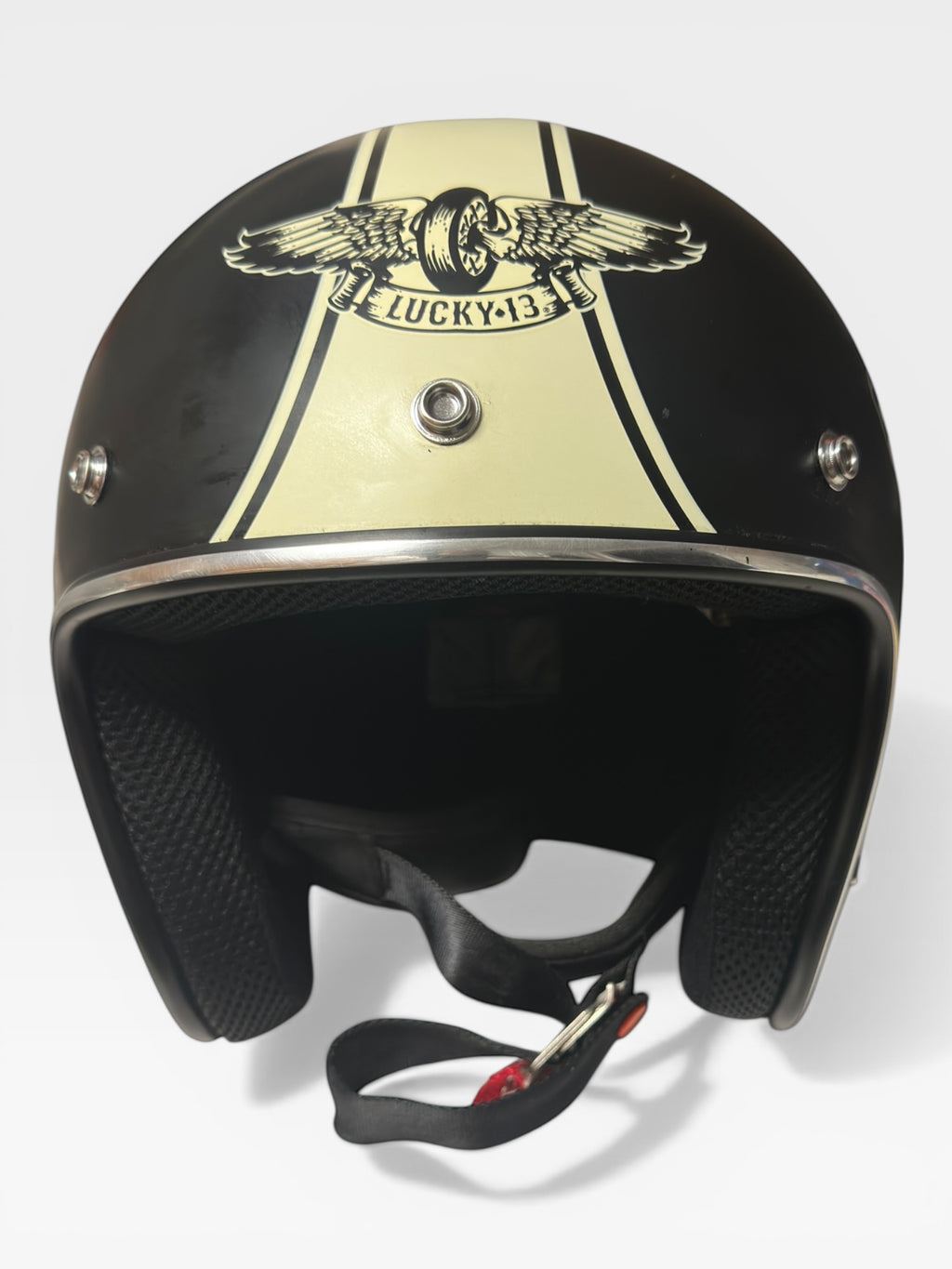 The Original Lucky 13 Open-Face Motorcycle Helmet Limited Edition Size XL