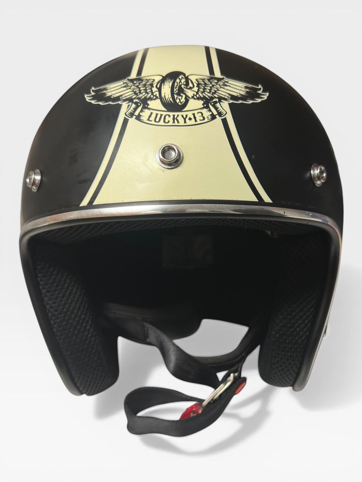The Original Lucky 13 Open-Face Motorcycle Helmet Limited Edition Size XL