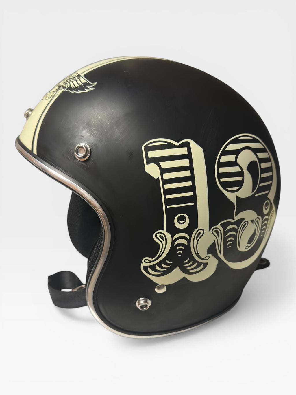 The Original Lucky 13 Open-Face Motorcycle Helmet Limited Edition Size XL