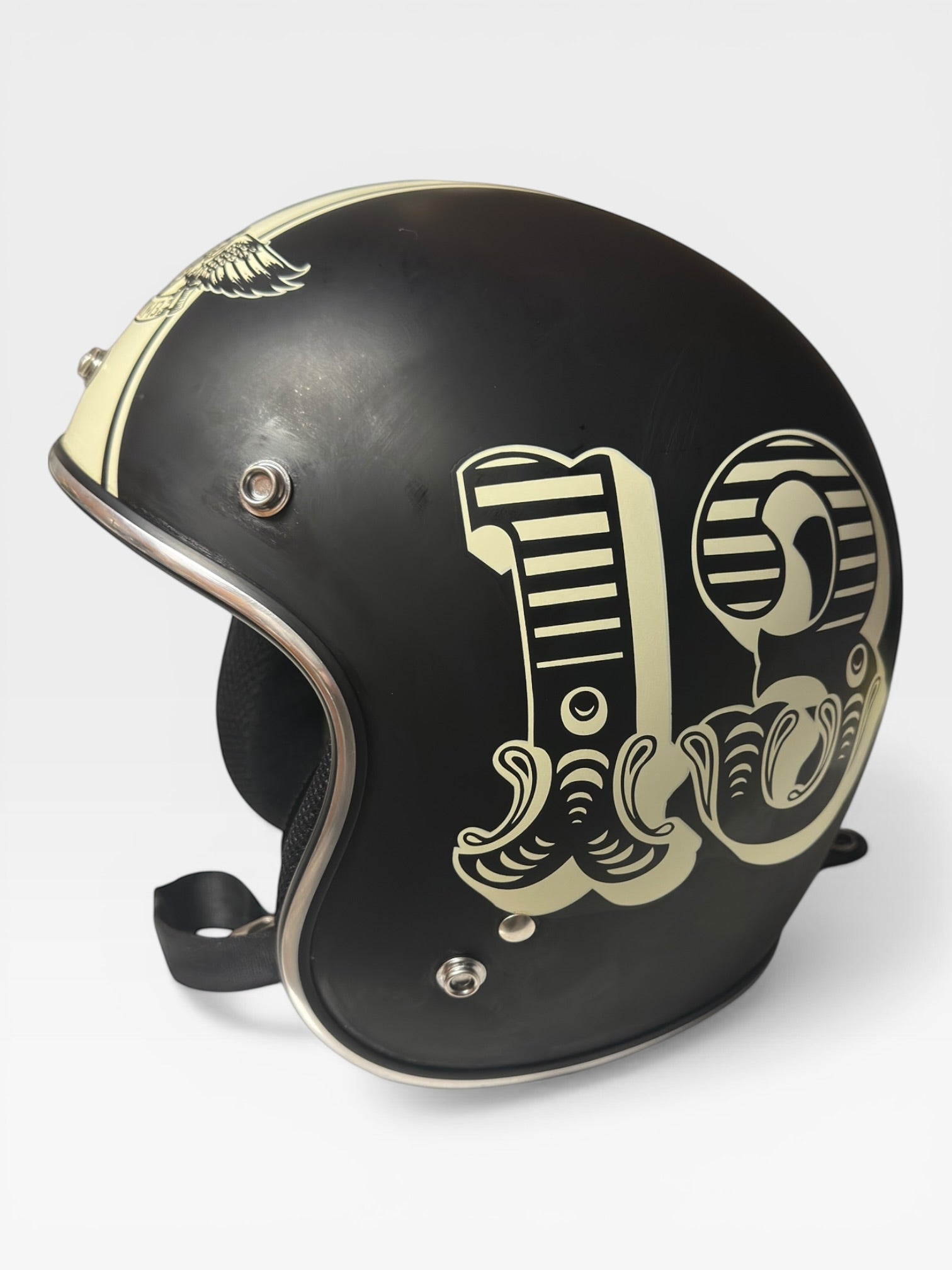 The Original Lucky 13 Open-Face Motorcycle Helmet Limited Edition Size XL