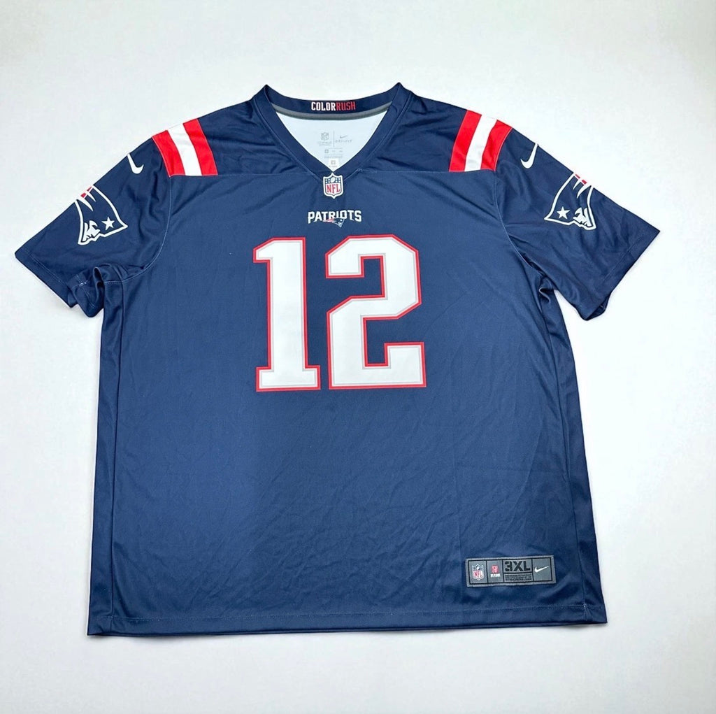 Tom Brady New England Patriots Men's 3XL Nike Color Rush Legend Jersey NWOT