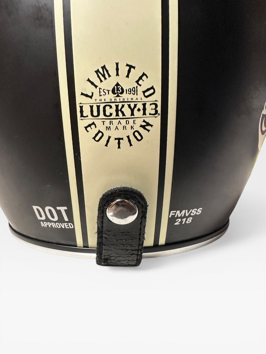 The Original Lucky 13 Open-Face Motorcycle Helmet Limited Edition Size XL
