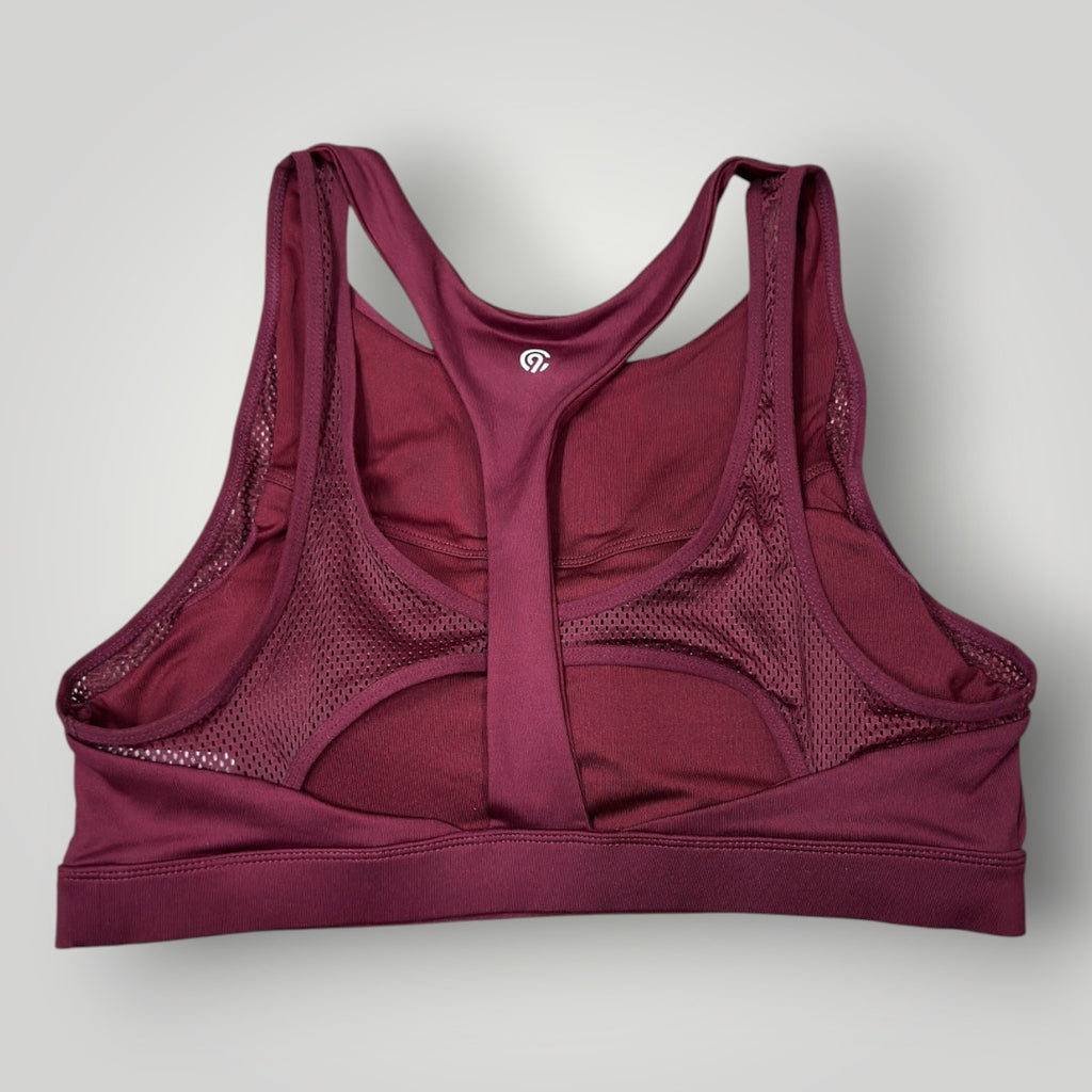 Champion C9 Duo Dry Women's Mulled Berry Stretch Sports Bra Size XL
